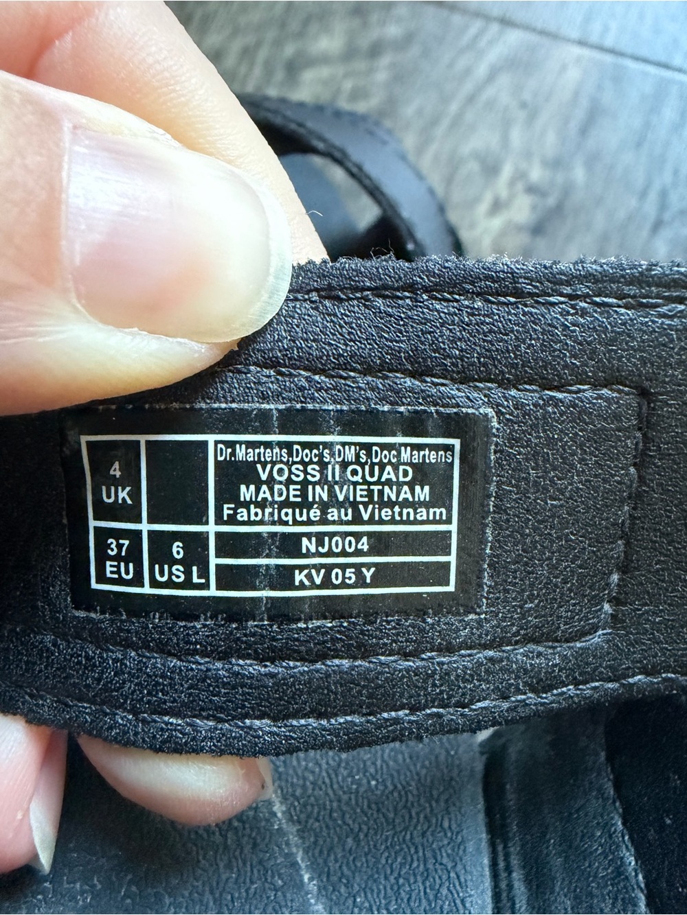 Dr. Martens Black Platform Crisscross Buckle Sandals - Picture 4 of 4